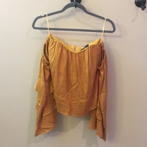Satin Off the shoulder blouse from lulus